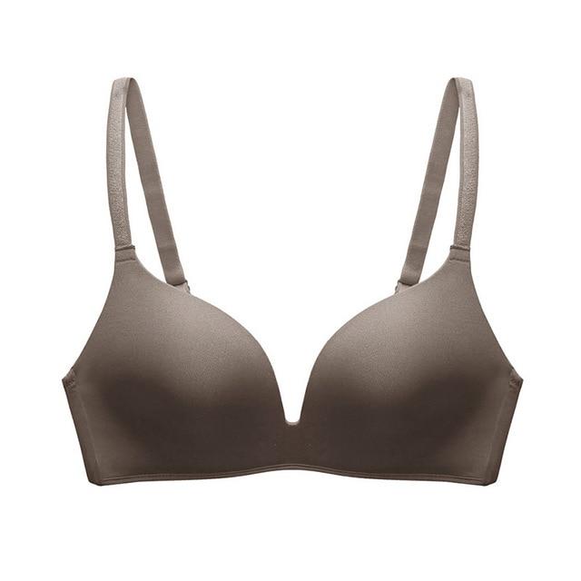 Women Seamless Push Up Bras No Wire Brassiere A B Cup Underwear