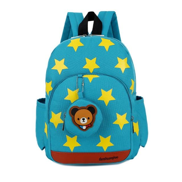 Boys Backpacks For Kindergarten Stars Printing Nylon Children Backpacks Kids Kindergarten School Bags For Baby Girls - Sheseelady