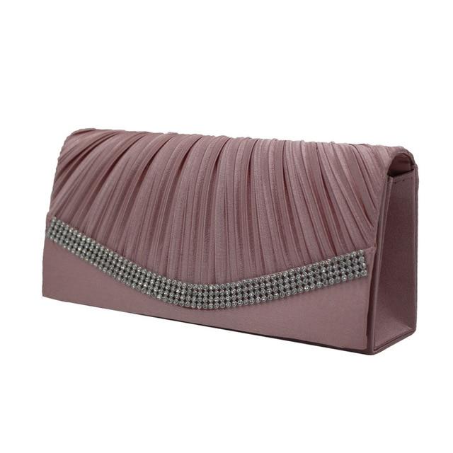 Satin Flap Hand Holding Bag For Wedding Party