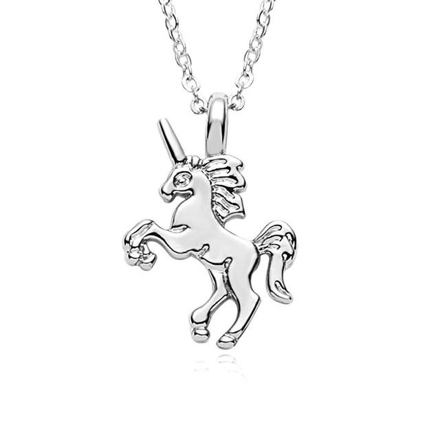 Animal Pendant Enamel Cartoon Horse Jewelry Necklace