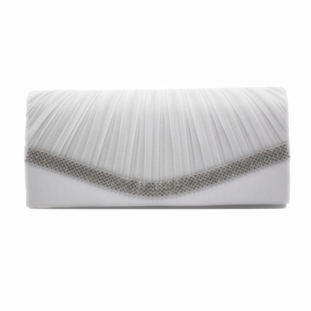 Satin Flap Hand Holding Bag For Wedding Party