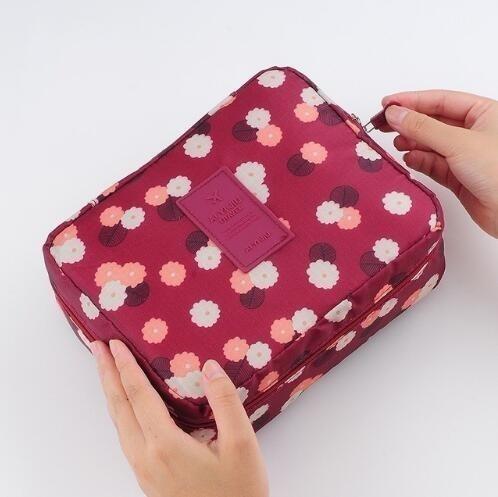 Hanging & Portable Waterproof Polyester Travel Cosmetic Bag - Sheseelady